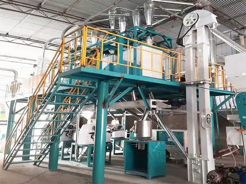 Turnkey 60TPD wheat flour milling line supplied by Voson