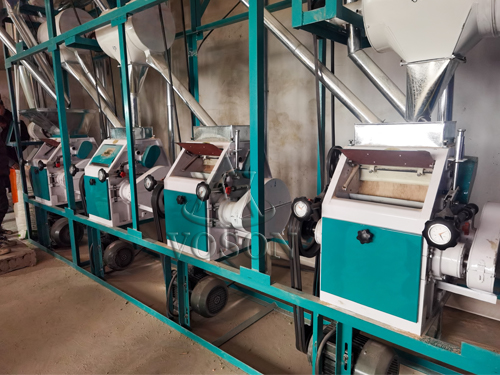 Compact 20TPD wheat flour plant in limited workshop space