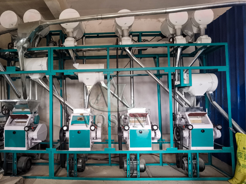 Turnkey 20TPD wheat flour milling line supplied by Voson