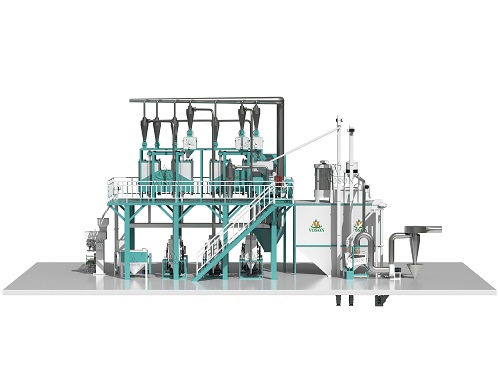 20TPD wheat flour milling plant layout by Voson