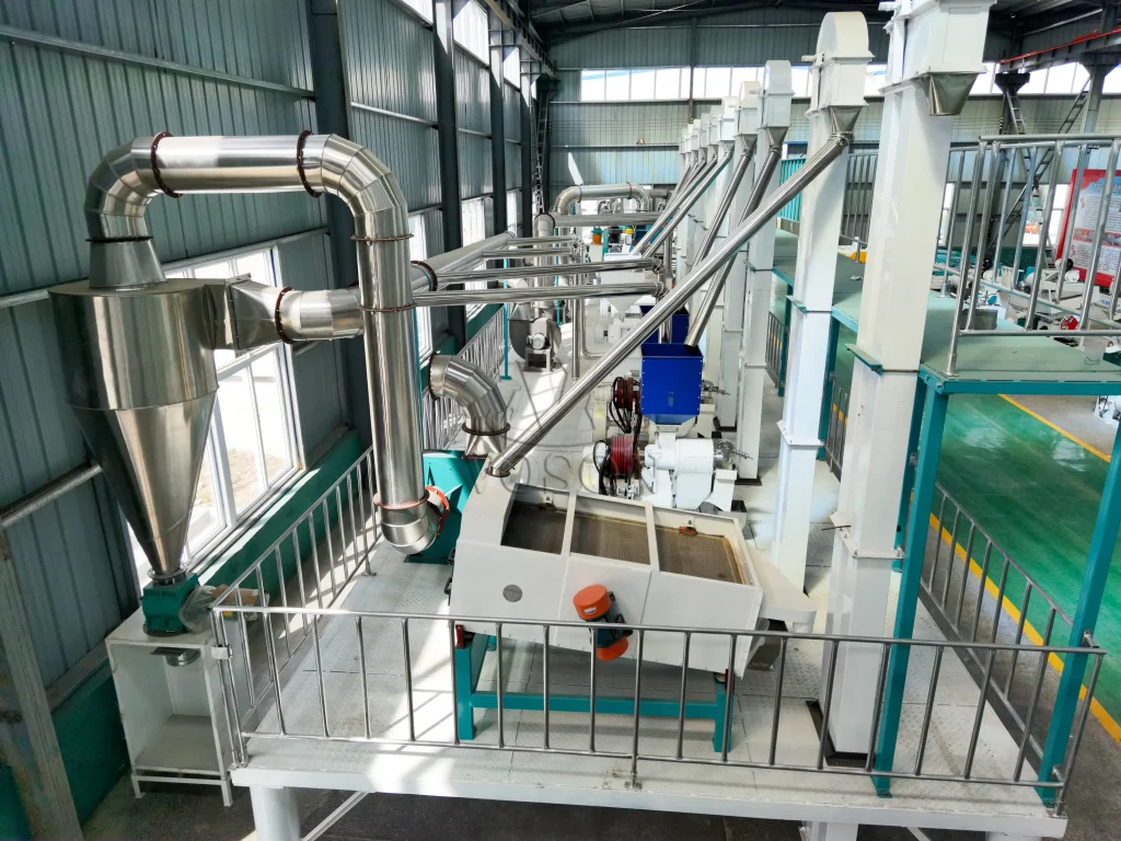 50TPD maize flour milling plant cleaning part