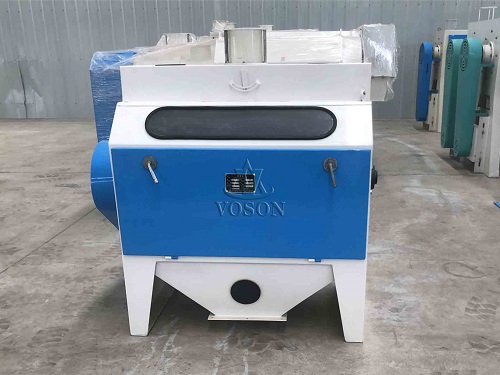 FSM Series Horizontal Wheat Brusher in operation in wheat milling plant