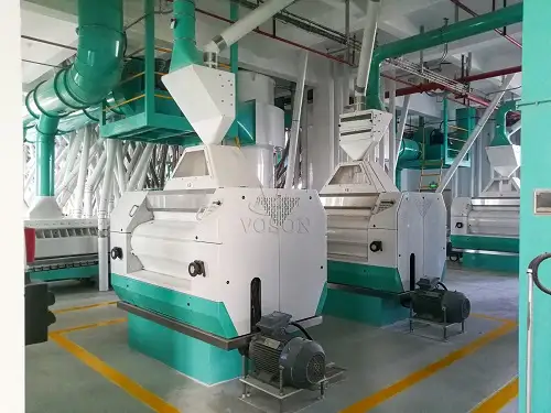 Double-Ended Roller Mill in 160TPD wheat flour milling project