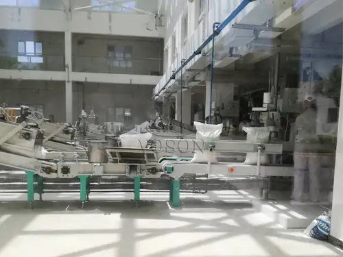 Automatic flour packing machine in 160TPD wheat milling project
