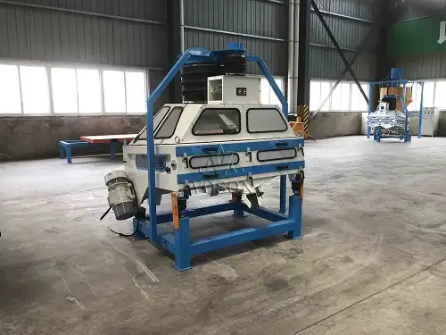 Gravity separator for grain and feed processing