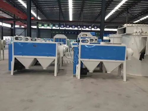 Integrated wheat scourer and brushing module in Voson milling line