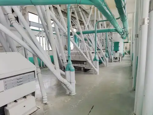 Voson 100 ton corn flour production line with roller mills and plansifters